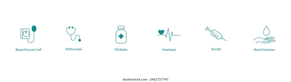 Comprehensive Medical Tools and Equipment Vector Icon Set