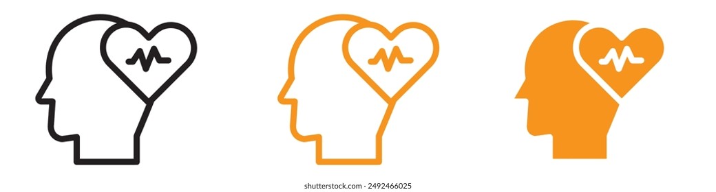 Comprehensive Mental Health Icon for Counseling and Support Graphics Ideal for Representing Mental Health Services and Wellness Programs