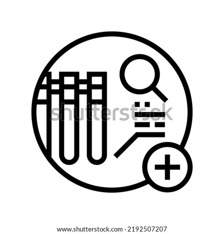 comprehensive metabolic panel check line icon vector. comprehensive metabolic panel check sign. isolated contour symbol black illustration