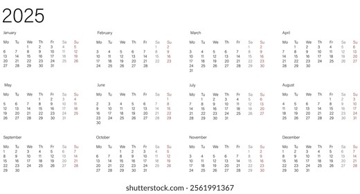 A comprehensive overview of the 2025 calendar for effective planning and organization of events