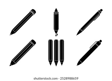Comprehensive Pencil Bundle: HB, 2B, 4B, 6B, F, Mechanical, Wax-Based Colored, and Clutch Pencils