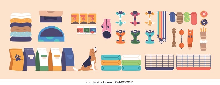 Comprehensive Pet Store Equipment Set Includes Pet Food, Grooming Tools, Kennels, And Toys. Perfect For Pet Stores