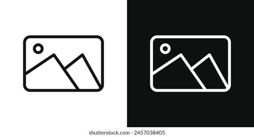 Iconos vectoriales completos de fotografía y Galería para medios digitales