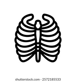 Comprehensive Ribcage Anatomy Vector Design