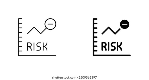 Comprehensive Risk Assessment Measure Analysis Indicator Icons set for Business Management, Strategy Planning, Financial Risk Evaluation, Safety and Health Risk Analysis, Uncertainty Quantification