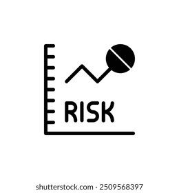 Comprehensive Risk Assessment Measure Analysis Indicator Icon for Business Management, Strategy Planning, Financial Risk Evaluation, Safety and Health Risk Analysis, Uncertainty Quantification