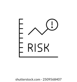 Comprehensive Risk Assessment Measure Analysis Indicator Icon for Business Management, Strategy Planning, Financial Risk Evaluation, Safety and Health Risk Analysis, Uncertainty Quantification