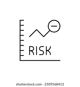 Comprehensive Risk Assessment Measure Analysis Indicator Icon for Business Management, Strategy Planning, Financial Risk Evaluation, Safety and Health Risk Analysis, Uncertainty Quantification