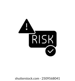Comprehensive Risk Management and Assessment Alert Icon for Safety, Hazard Identification, and Precautionary Measures in Finance, Insurance, Health, and Project Management