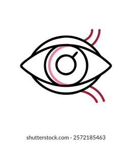 Comprehensive Sclera Anatomy Vector Icon Design