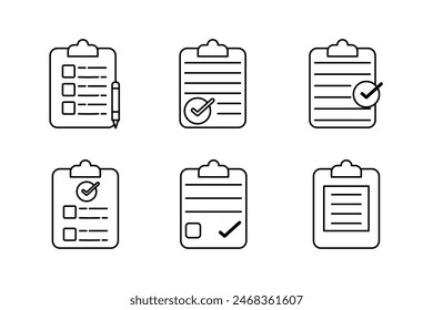 Comprehensive Set of Vector Icons Templates for Efficient Planning