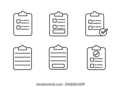 Comprehensive Set of Vector Icons Templates for Efficient Planning