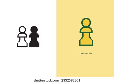 A comprehensive set of vector illustrations showcasing chess icons, depicting different elements and symbols associated with the game.