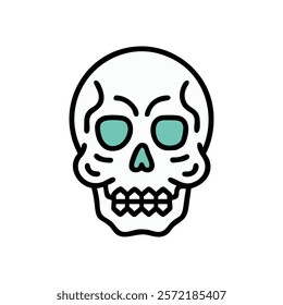 Comprehensive Skull Anatomy Vector Icon Design