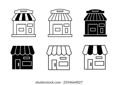 Comprehensive Store Graphics Collection for Digital and Print Media, Top-Quality Silhouettes of Shops for Stunning Visuals, store, shop, mall, shopping, business, transaction, customer, merchant