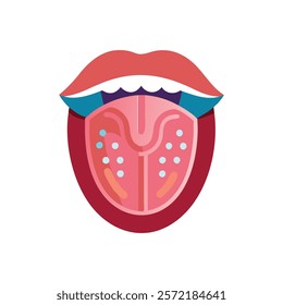 Comprehensive Tongue Anatomy Vector Design