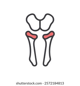 Comprehensive Trapezoid Bone Anatomy Vector Design