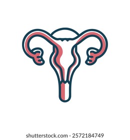 Comprehensive Uterus Anatomy Vector Design