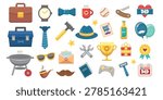 Comprehensive vector illustration kit of Father