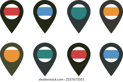 Comprehensive Vector Set of Location Icons for Maps and Navigation Apps.