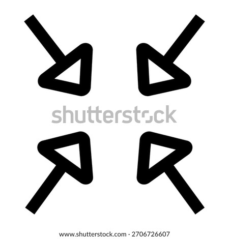 compress alt icon on white background