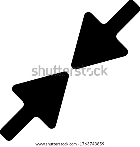 compress arrows alt vector icon