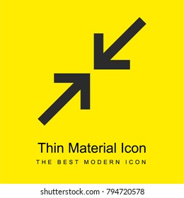 Compress bright yellow material minimal icon or logo design