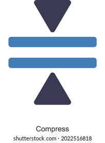 Comprimir o editar herramientas Concepto de iconos
