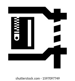 compress icon isolated sign symbol vector illustration - high quality black style vector icons

