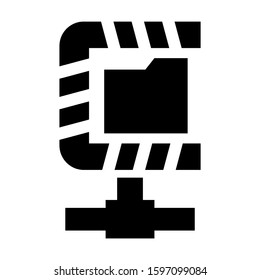 compress icon isolated sign symbol vector illustration - high quality black style vector icons
