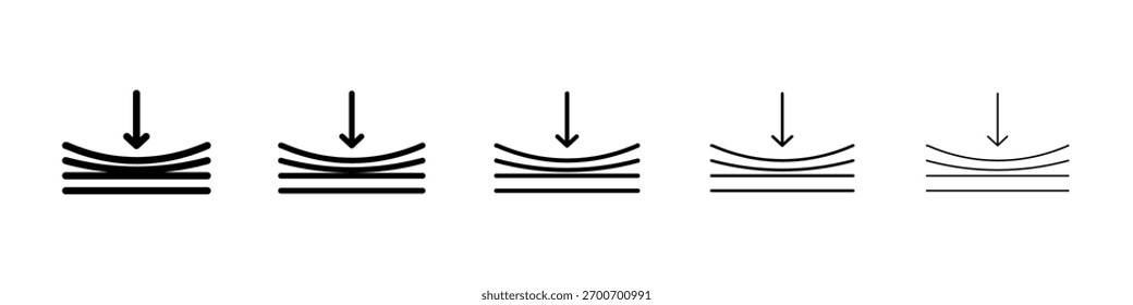 Icono de compresión Ilustración de Arte vectorial