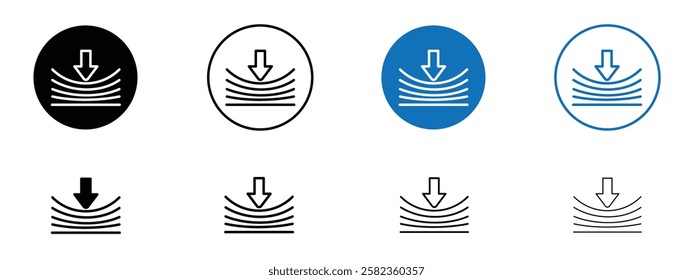 Compress icons pack vectors for app and web ui designs