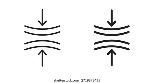 Compress icons sign vectors. suitable for web, app, infographic, etc