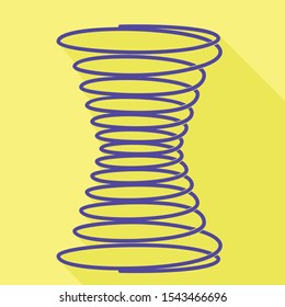 Compress spring icon. Flat illustration of compress spring vector icon for web design