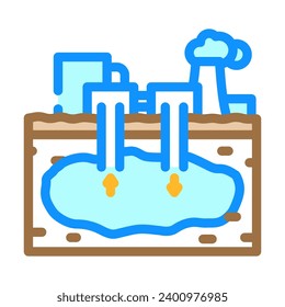 compressed air energy color icon vector. compressed air energy sign. isolated symbol illustration