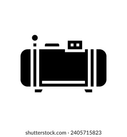 compressed air energy glyph icon vector. compressed air energy sign. isolated symbol illustration