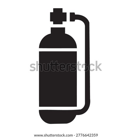 Compressed Air Gas Cylinder Scuba Tank Icon