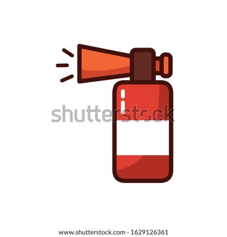 compressed air horn accessory icon vector illustration design