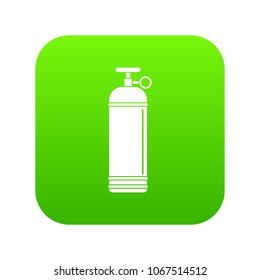 Compressed gas container icon digital green for any design isolated on white vector illustration