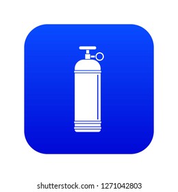 Compressed gas container icon digital blue for any design isolated on white vector illustration