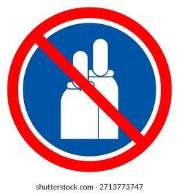 Signo De Símbolo De Gas Comprimido, Ilustración vectorial, Aislado En La Etiqueta De Fondo Blanco .EPS10
