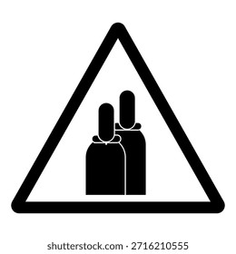 Compressed Gas Symbol Sign ,Vector Illustration, Isolate On White Background Label .EPS10