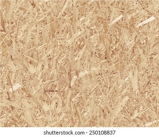 Compressed light brown chipboard. Vector wood