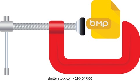 compressing a "BMP" file with a clamp tool