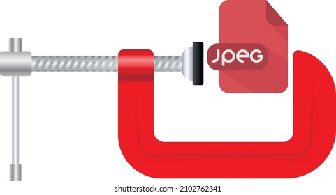 compressing a "jpeg" file with a clamp tool 