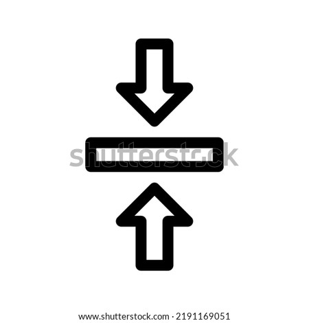 Compression Arrows Icon Vector Symbol Design Illustration