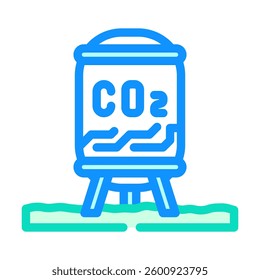 compression carbon color icon vector. compression carbon sign. isolated symbol illustration