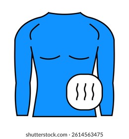 compression clothing line icon vector. compression clothing sign. isolated symbol illustration