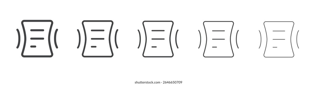 Compression icon flat simple outline logo