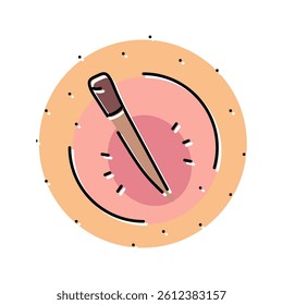 compression injuries color icon vector. compression injuries sign. isolated symbol illustration